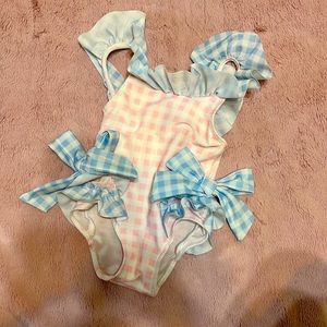 Cecil and Lou Gingham Print Swim